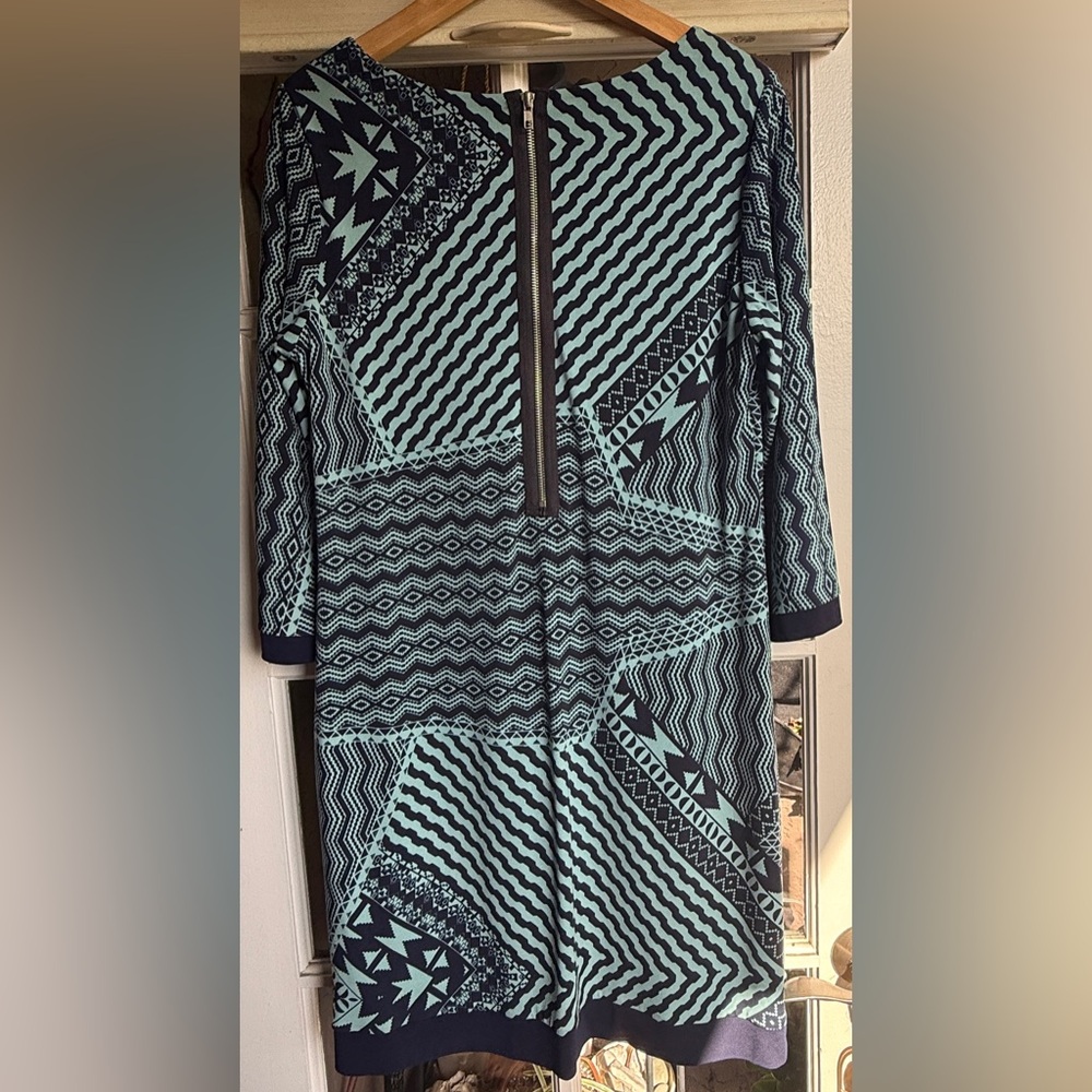 Donna Ricco Geometric Patterned Dress - Picture 3 of 9